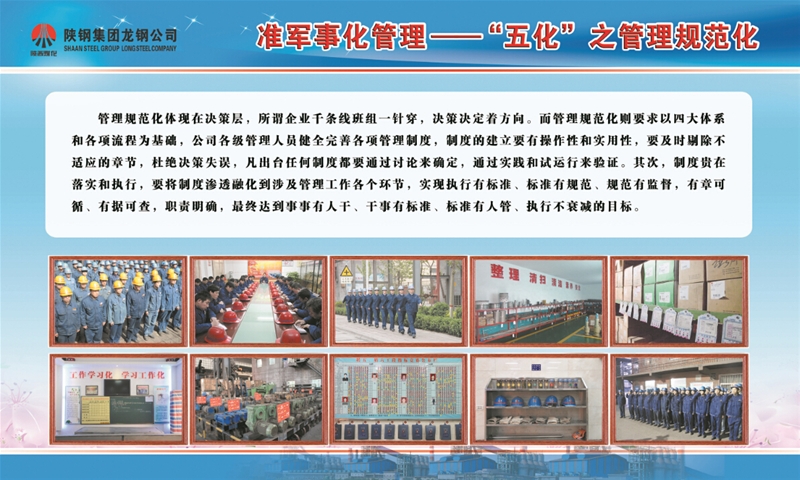 五化展板-管理規范化